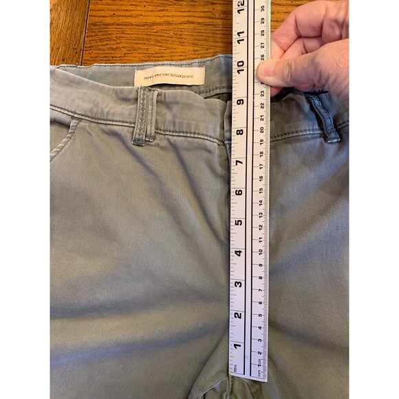 Anthropologie Pilcro Moss Green Pants Jeans Women's 35x29 Hyphen Fit Embroidered - Picture 7 of 14